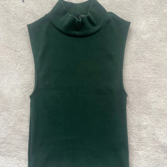 Tops - forest green turtle neck zara top